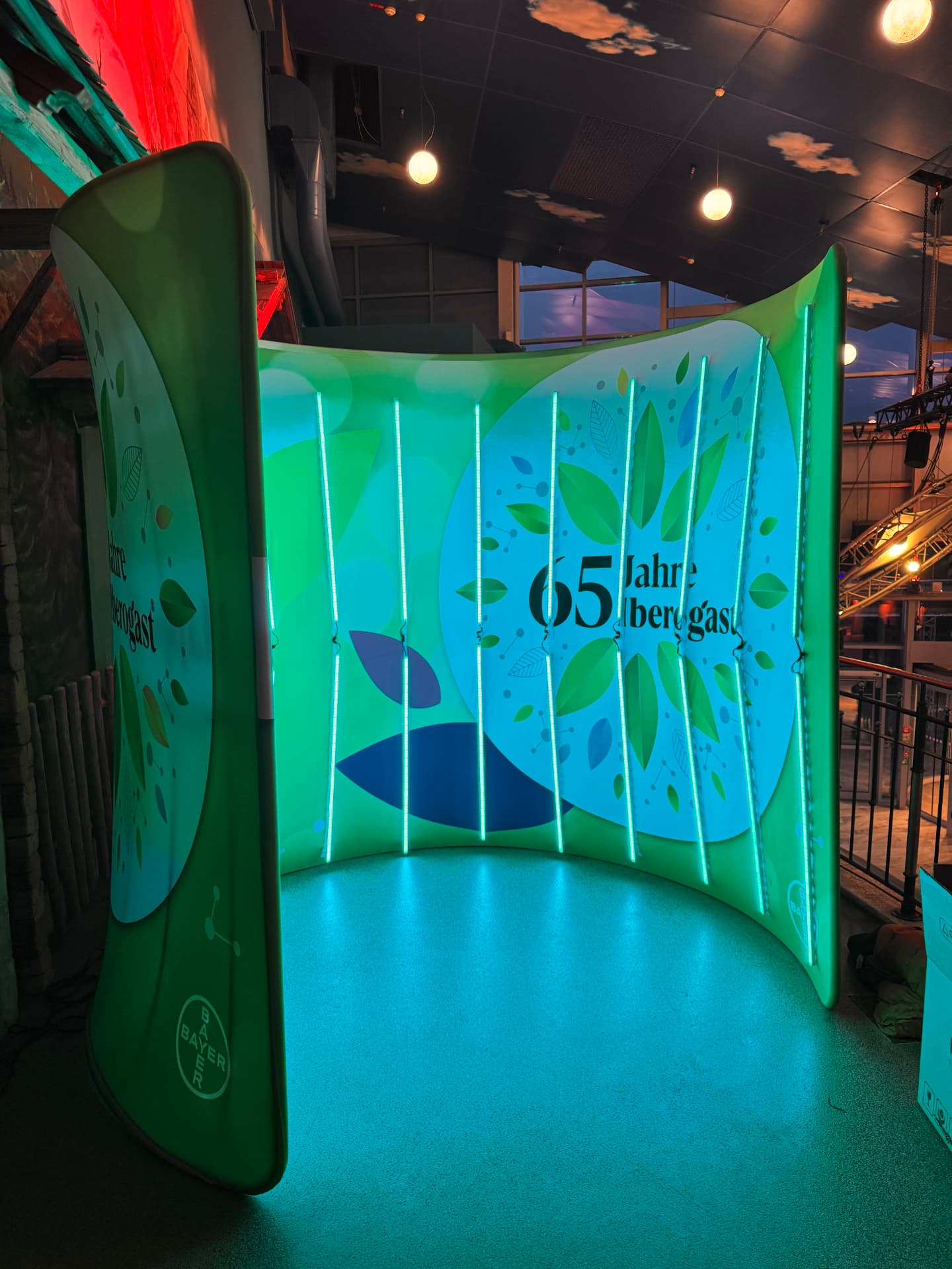 Individuell gebrandete LED-Wand für ein Jubiläums-Event