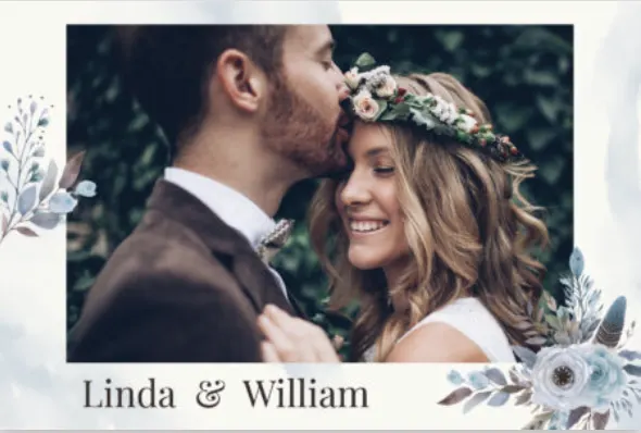 Fotobox Layout Beispiel – Hochzeit