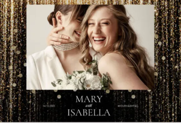 Fotobox Layout Beispiel – Mary & Isabella