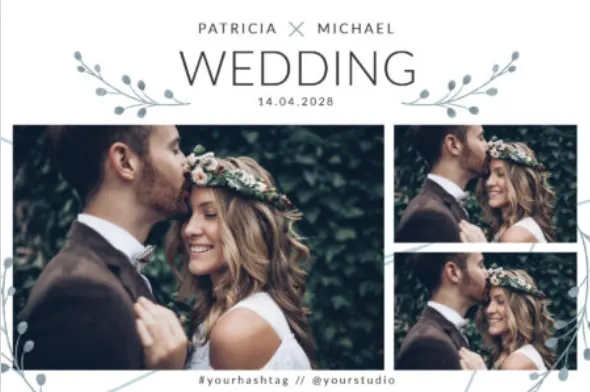Fotobox Layout Beispiel – Patricia & Michael