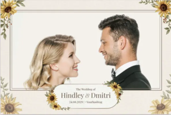 Fotobox Layout Beispiel – Sunflower