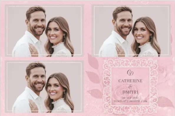 Fotobox Layout Beispiel – Streifen-Print