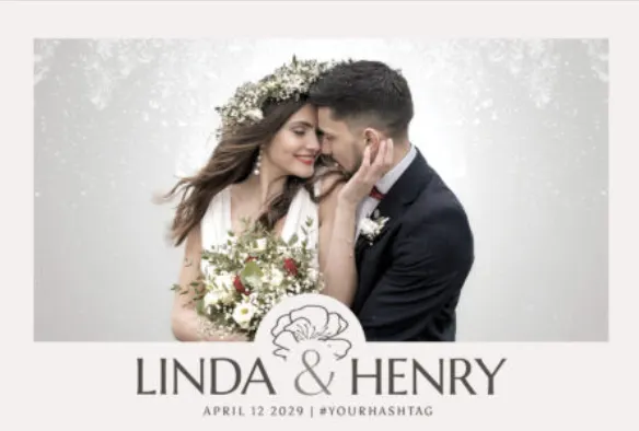 Fotobox Layout Beispiel – Linda & Henry