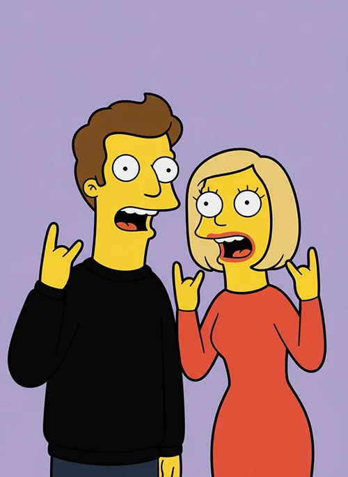 KI-Stil: Simpsons